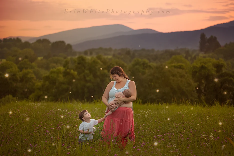 A profound photographic exploration captures the delicate beauty of breastfeeding, infused with the essence of eternal affection