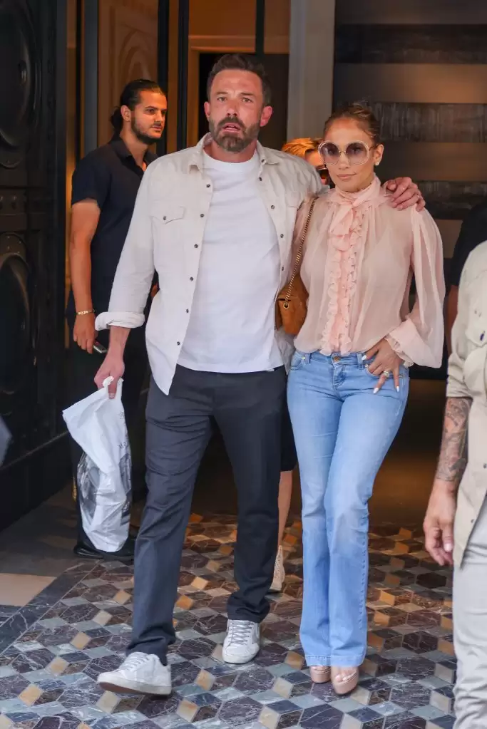 Ben Affleck, Jennifer Lopez in Paris on July 25, 2022